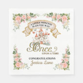 Little Princess Fairy Tale Castle Girl Babydusche Serviette (Vorderseite)