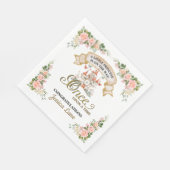 Little Princess Fairy Tale Castle Girl Babydusche Serviette (Ecke)