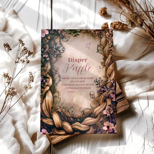 Little Princess Fairytale Diapper Raffle Begleitkarte