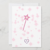 Little Princess First Birthday, Pink Crown Einladung (Rückseite)