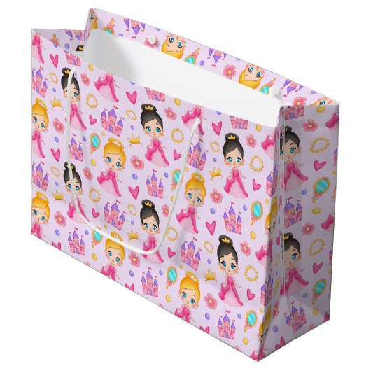 Little Princess Geschenktasche Große Geschenktüte (Vorderseite Schrägansicht)