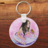 Little Princess Kissing Frog Schlüsselanhänger (Vorderseite)