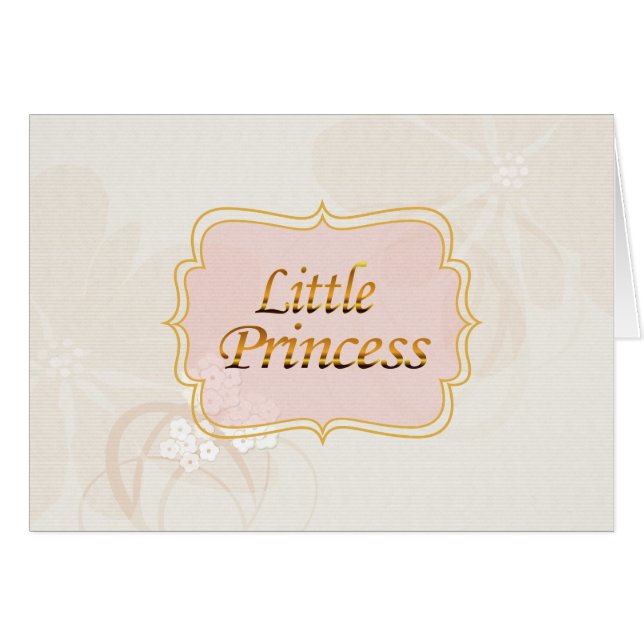 Little Princess Name Tag (Vorderseite (Horizontal))