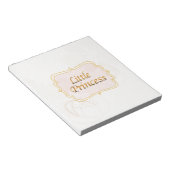 Little Princess Name Tag Notizblock (angewinkelt)
