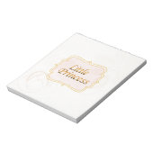Little Princess Name Tag Notizblock (Rotiert)