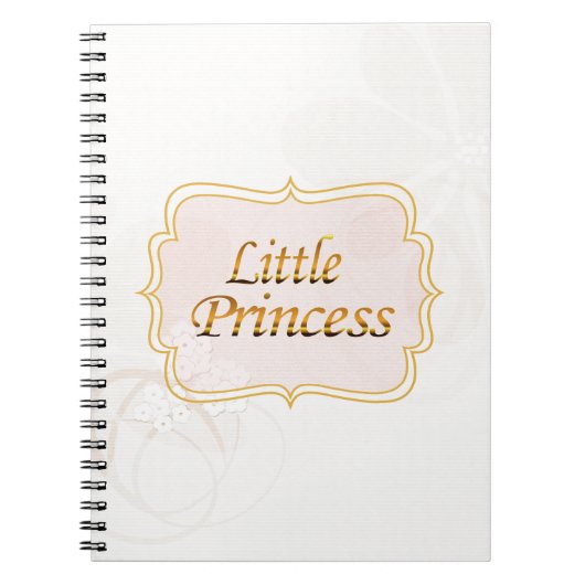 Little Princess Name Tag Notizblock (Vorderseite)