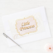 Little Princess Name Tag Rechteckiger Aufkleber (Umschlag)