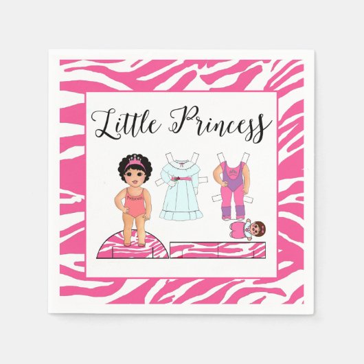 "Little Princess" Party Napkins Serviette (Vorderseite)