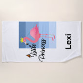 Little Princess Pink Flamingo Design - Beach Towe Strandtuch (Vorderseite)