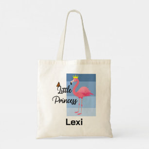 Little Princess Pink Flamingo Design - Budget Tasc Tragetasche
