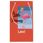 Little Princess Pink Flamingo Design - Geschenkbeu Kleine Geschenktüte (Rückseite)