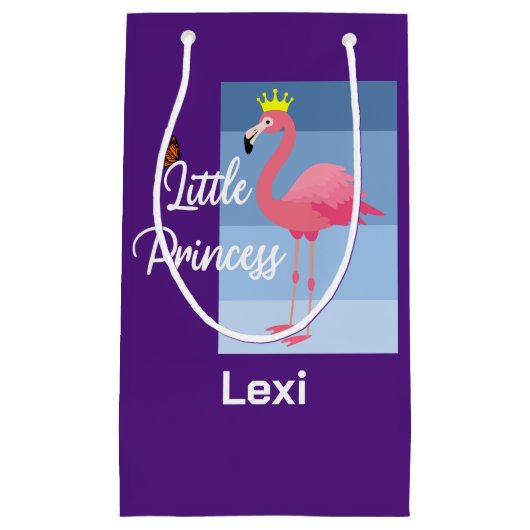 Little Princess Pink Flamingo Design - Geschenkbeu Kleine Geschenktüte (Vorderseite)
