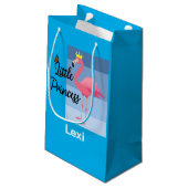 Little Princess Pink Flamingo Design - Geschenkbeu Kleine Geschenktüte (Rückseite Schrägansicht)