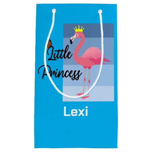 Little Princess Pink Flamingo Design - Geschenkbeu Kleine Geschenktüte (Vorderseite)