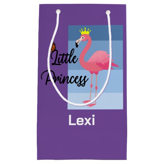 Little Princess Pink Flamingo Design - Geschenkbeu Kleine Geschenktüte (Vorderseite)