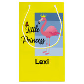 Little Princess Pink Flamingo Design - Geschenkbeu Kleine Geschenktüte (Rückseite)