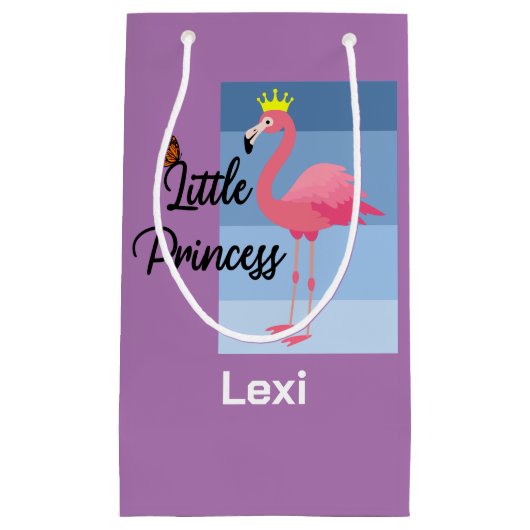 Little Princess Pink Flamingo Design - Geschenkbeu Kleine Geschenktüte (Vorderseite)