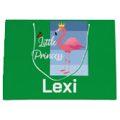 Little Princess Pink Flamingo Design - Geschenktas Große Geschenktüte (Vorderseite)