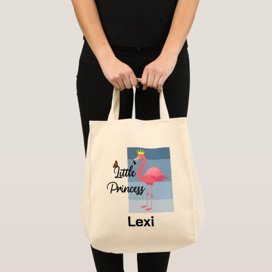 Little Princess Pink Flamingo Design - Lebensmitte Tragetasche (Vorderseite (Produkt))