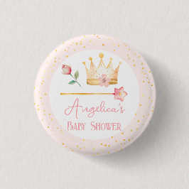 Little Princess Pink Royal Baby Dusche Button