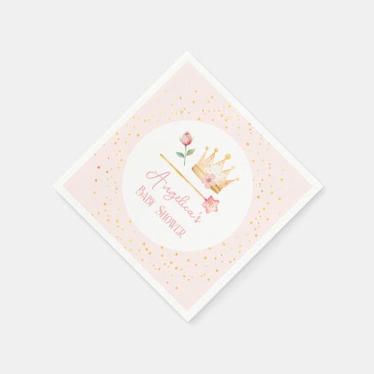 Little Princess Pink Royal Baby Dusche Serviette (Ecke)