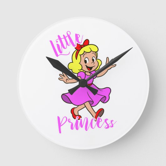 Little Princess Round clock Runde Wanduhr (Vorderseite)