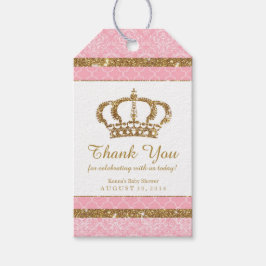 Little Princess Royal Pink Gold Gevor Tag Geschenkanhänger