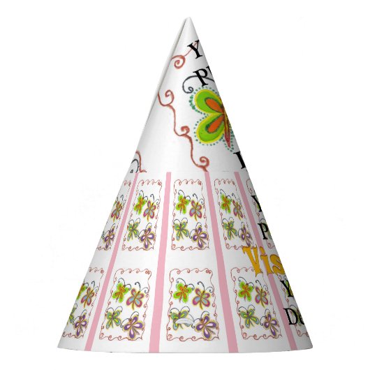 Little Princess Sehen Sie sich Ihr Design Party Ti Partyhütchen (Links)