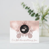 Little Princess Sonogram Pregnancy Ankündigung (Stehend Vorderseite)