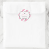 Little Princess Sticker, Rosa, Imitat Glitzer Runder Aufkleber (Tasche)