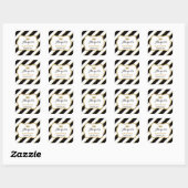Little Princess Sticker, Schwarz, Imitate Glitzer Quadratischer Aufkleber (Blatt)