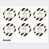 Little Princess Sticker, Schwarz, Imitate Glitzer Runder Aufkleber (Blatt)