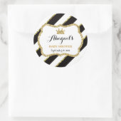 Little Princess Sticker, Schwarz, Imitate Glitzer Runder Aufkleber (Tasche)