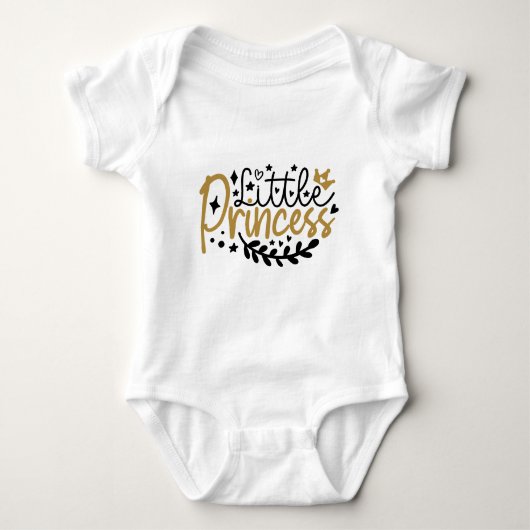 Little Princess Typografy Baby Strampler (Vorderseite)