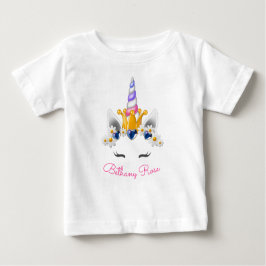 Little Princess Unicorn Crown and Scepter Blume Baby T-shirt