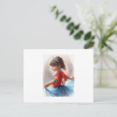 Little Princess With Tiara,  Postkarte (Stehend Vorderseite)