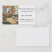 Little Princesses Baby Girl Fairy Tale Cartoon Visitenkarte (Vorne/Hinten)