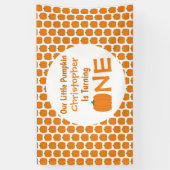 Little Pumpkin 1. Geburtstag Banner (Vertikal)