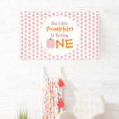 Little Pumpkin 1. Geburtstag Banner (Insitu)