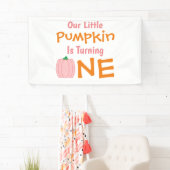 Little Pumpkin 1. Geburtstag Banner (Insitu)