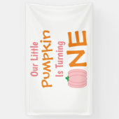 Little Pumpkin 1. Geburtstag Banner (Vertikal)