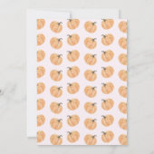 Little Pumpkin 1. Geburtstag Einladung (Rückseite)