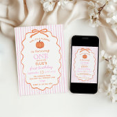 Little Pumpkin 1. Geburtstag Einladung