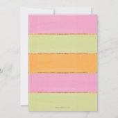 Little Pumpkin 1. Geburtstag Einladung Fall Foto (Rückseite)