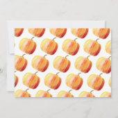 Little Pumpkin 1. Geburtstag Foto Dankeskarte (Rückseite)