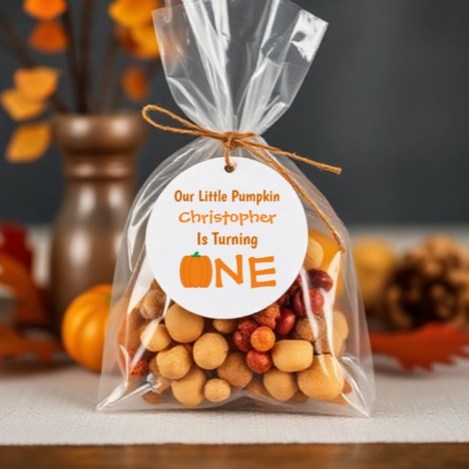 Little Pumpkin 1. Geburtstag Geschenkanhänger