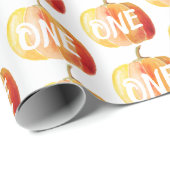 Little Pumpkin 1. Geburtstag Geschenkpapier (Rolleneckpunkt)