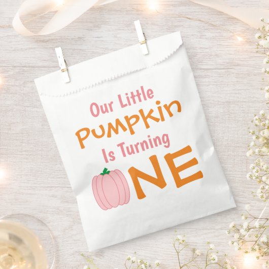 Little Pumpkin 1. Geburtstag Geschenktütchen (Ausgeschnitten)