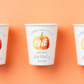 Little Pumpkin 1. Geburtstag Pappbecher