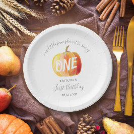 Little Pumpkin 1. Geburtstag Pappteller